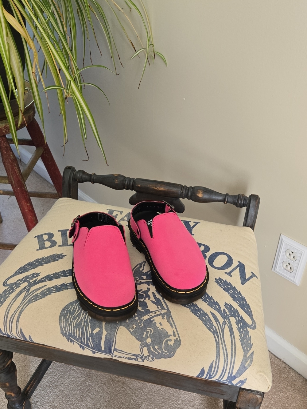Women's Hot Pink Slip-On Casual Shoes